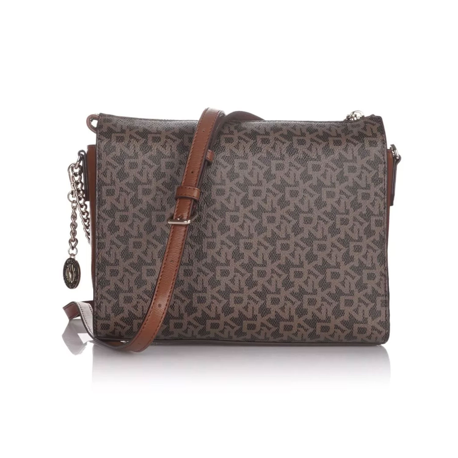 DKNY BRYANT CROSSBODY Brown Logo Polychronakis Shop